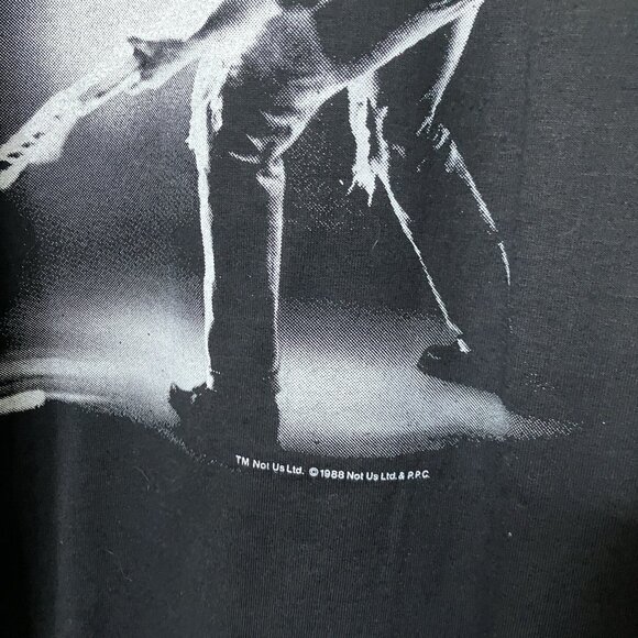 Vintage U2 Rattle and Hum 1988 Tour T Shirt Mens XL 80s The Edge Bono Band Black - Picture 2 of 9